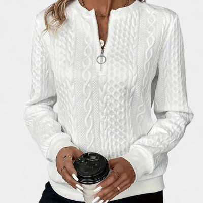 Monika – College Sweatshirt with Zipper