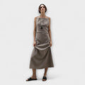 Clara - Voogav Maxi Dress in Linen Blend