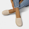 Karoliina Elegant Linen Slip-On Sneakers