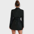 V-Neck Blazer Dress