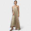 Mišela - Maxi Soft Sweetheart Dress with Orange Flowers