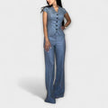 Ivy - Elegant Set with V-Neck Top and Trousers