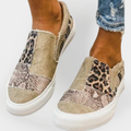 Magdalēna Elegant Urban Sneakers with Animal Print