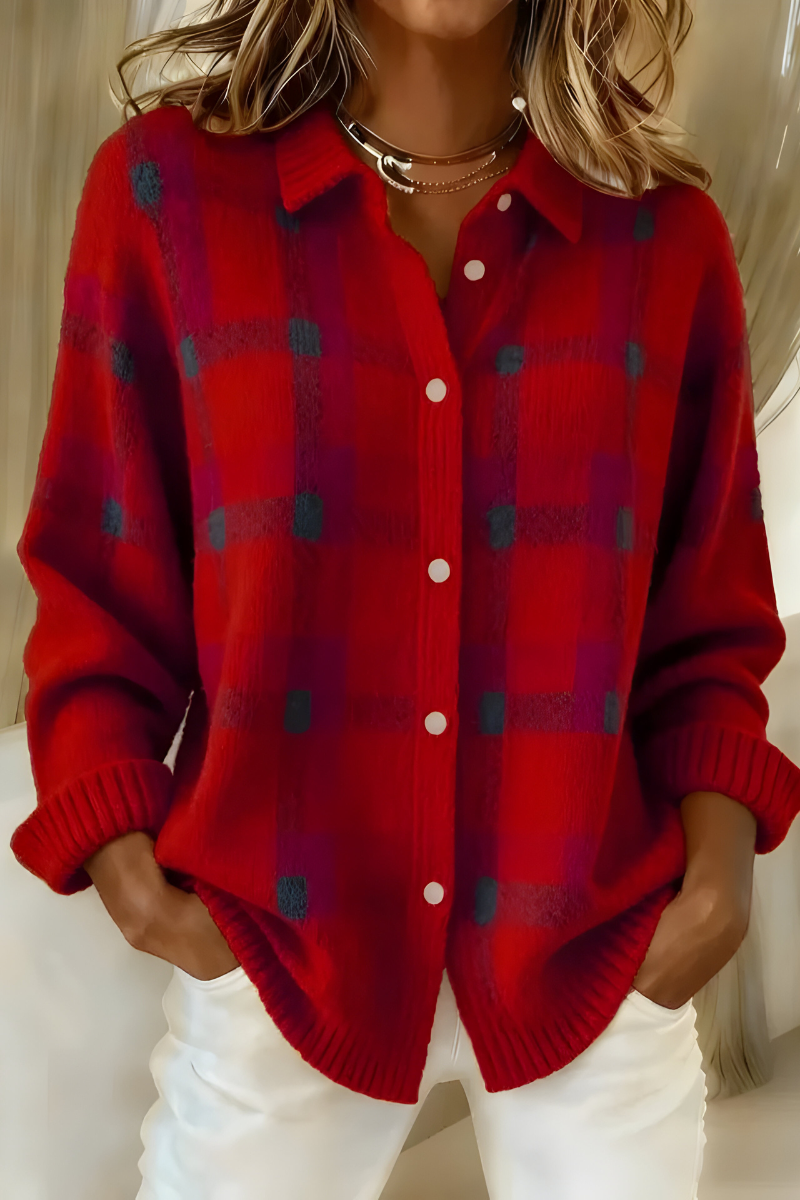 Anna™ | Knitted Cardigan with Maigi Design