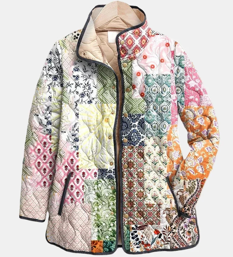 DELACROIX | Pehmeä Bohémi-patchwork-takki Florence