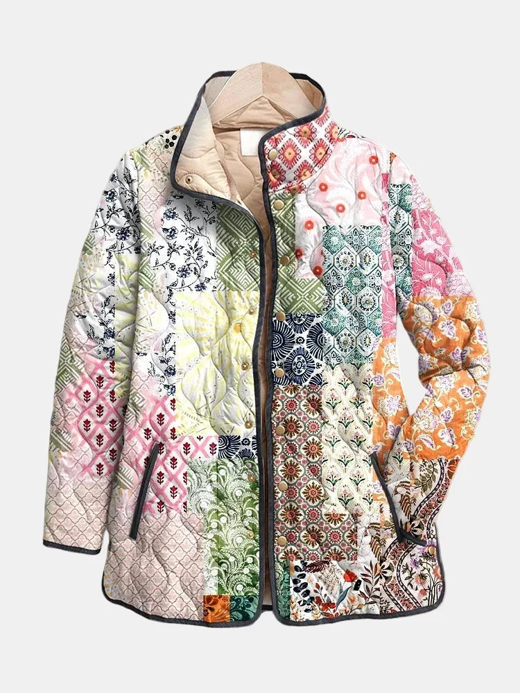 DELACROIX | Pehmeä Bohémi-patchwork-takki Florence