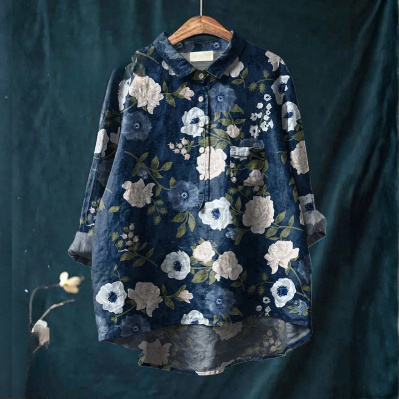 Pavla – Printted Linen Shirt