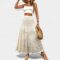 Magdalēna Romantic Midi Dress with Slit