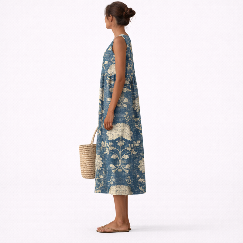 Aurora™ | Klassinen Midi Kukka Mekko