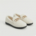 Karolína | Velvet Moccasins with Gold Chain