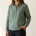 Natālija – Printed Linen Shirt
