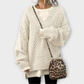 Precisely Measured Cable Knit Sweater