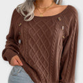 "Malia - Napillinen Neulepaita" can be rewritten as "Malia - Napillinen Neulepaita (Button-Up Knit Sweater)".