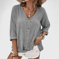 Anna - Kesäinen Pellavapaita" can be rewritten as "Anna - Summer Linen Shirt.
