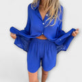 Lina | Linen Top and Shorts Set