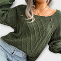 "Malia - Napillinen Neulepaita" can be rewritten as "Malia - Napillinen Neulepaita (Button-Up Knit Sweater)".