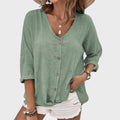 Anna - Kesäinen Pellavapaita" can be rewritten as "Anna - Summer Linen Shirt.