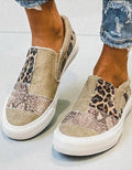 Quinny | Leopard Print Fabric Sneakers