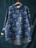 Lucie – Printed Linen Shirt