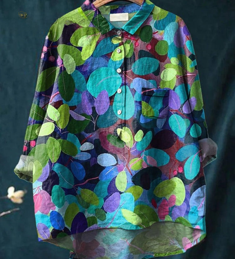 Nikola – Printted Linen Shirt