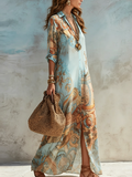 Cleo™ | Elegante Välimerellinen Blousemekko