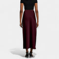 Věnceslava Eleganta Satin Midi Skirt - Versatile Style