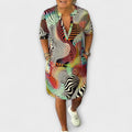 Liora - V-Neck Colorful Dresses
