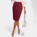 Veronika Elegant Midi Skirt with High Waist - Timeless Style