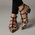 Hana | Leopardi Print Ballerina Flats with Strap