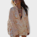 Liv - Vee Satin Top and Frill-Trimmed Shorts
