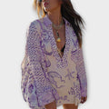 Liv - Vee Satin Top and Frill-Trimmed Shorts