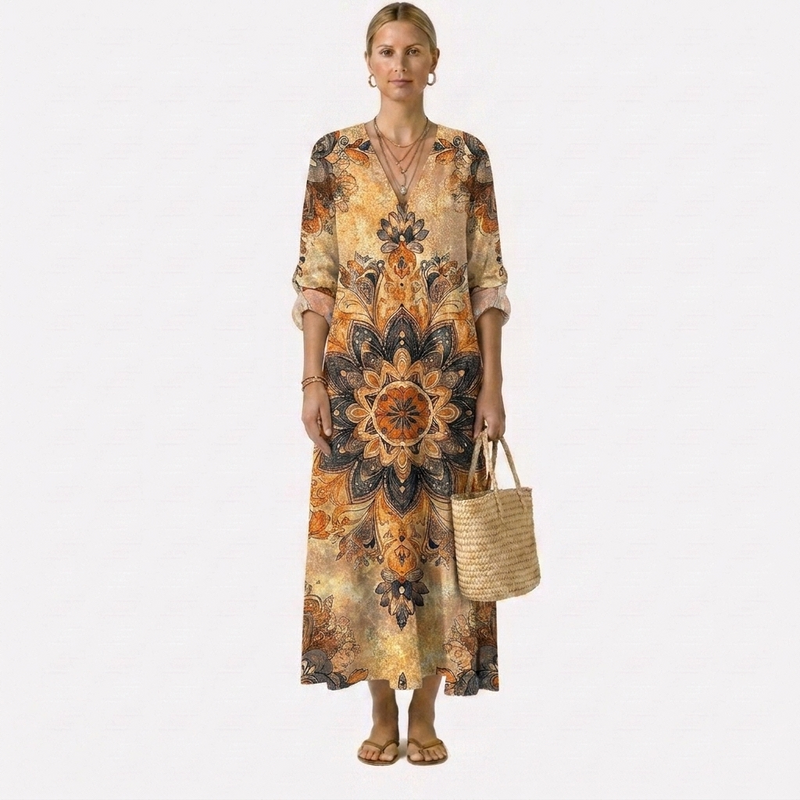 Dora™ | Kukallinen Mekko Luonnollinen Eleganssi