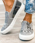Quinny | Leopard Print Fabric Sneakers