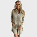 Lina | Linen Top and Shorts Set